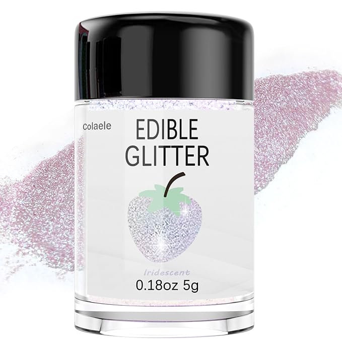 Iridescent Edible Glitter for Drinks by Enjoyyourcolorfullife