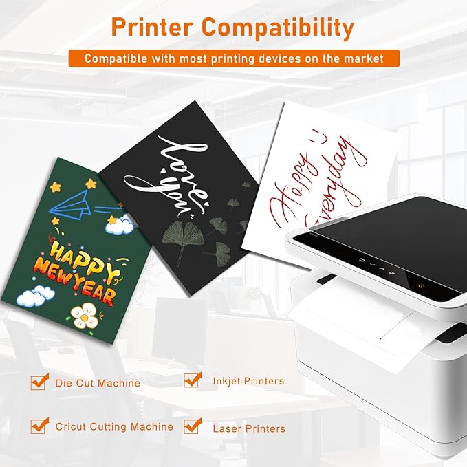 28 Sheets White Cardstock 8.5 x 11 Certificate Paper, 92lb Heavyweight Printer - Image 4