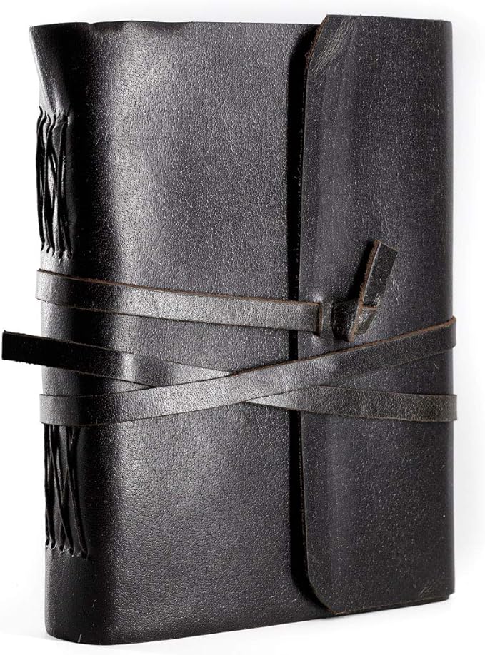 Handmade Leather Journal | Writing Notebook Diary | Bound Daily Notepad - Image 3