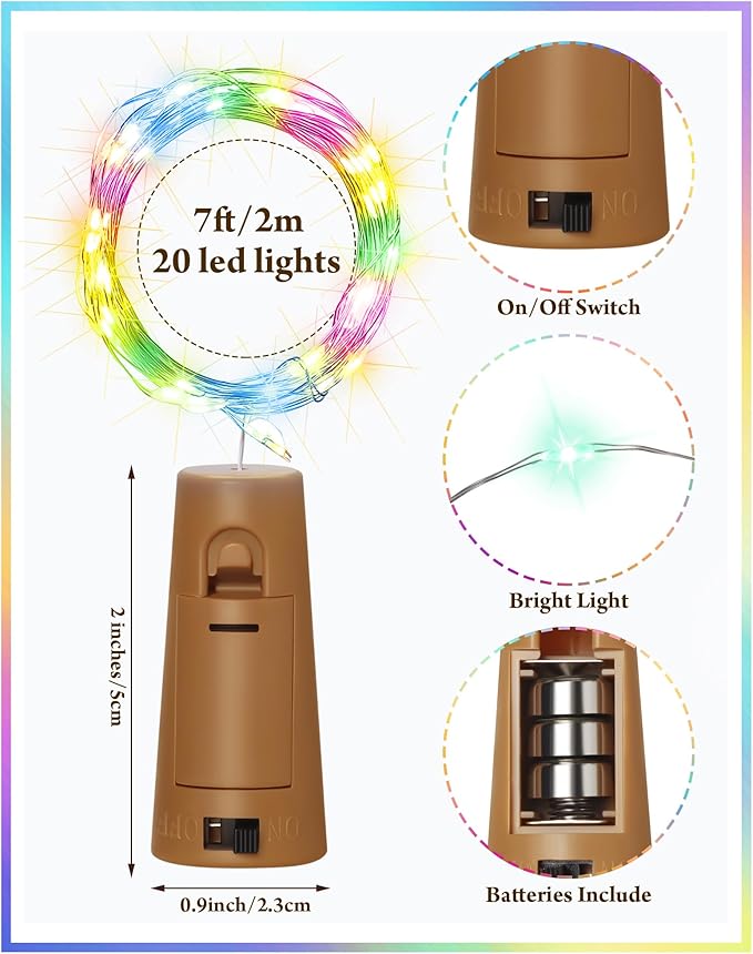 Hortsun 60 Pack Wine Bottle Lights - Image 2