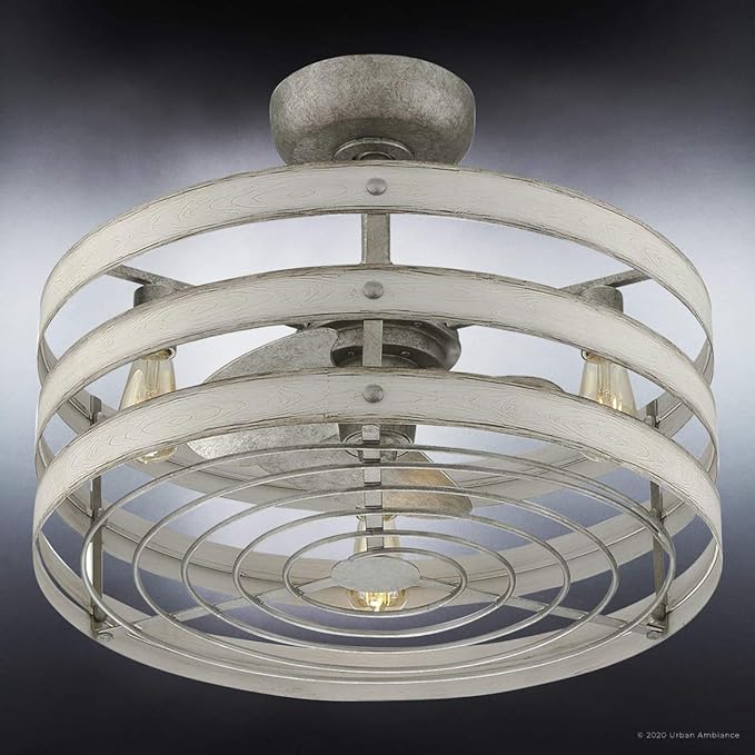 Urban Ambiance Luxury Modern Farmhouse Indoor Ceiling Fan, Small Size: 18.1" H - Image 7