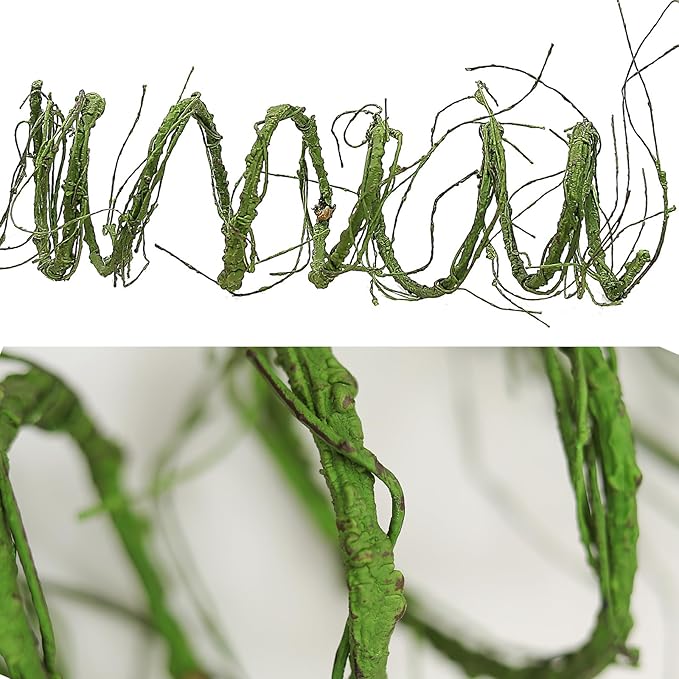 118 inch Small Green Artificial Tree Branches Grapevine Garland Ivy Willow by CONGZHANHH