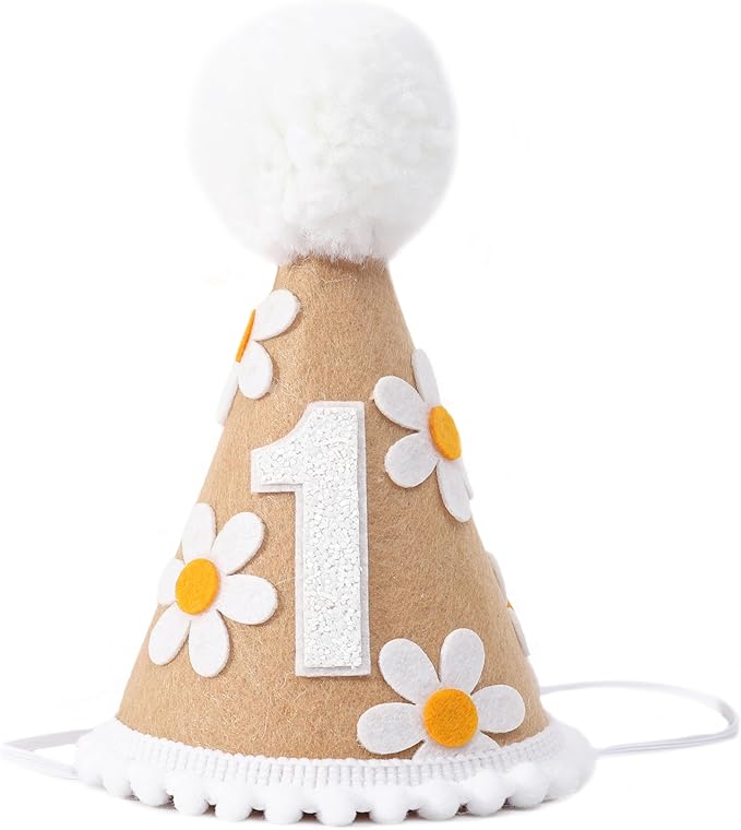 WAWUO Sweet Daisy Themed Birthday Hat by WAWUO