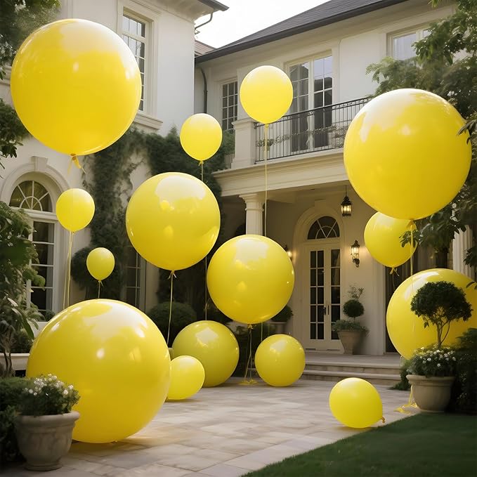 KAWKALSH Yellow Giant Balloons 36 Inch - Image 7