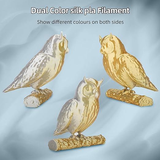 3D Printer Filament Bundle, Silk PLA Filament 1.75mm, Dual Color Filament 200gX - Image 4