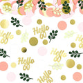 300PC 60TH Birthday Confetti for Table Pink and Sage Green Happy 60TH Birthday by Vofrise