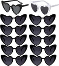 Bachelorette Party Favor Sunglasses 6 Pack, Retro Cat Eye Heart Sunglasses by Kmopom