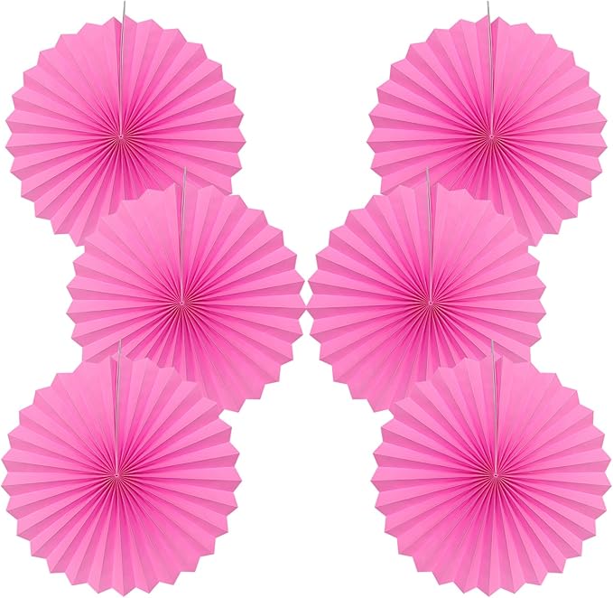 Red Hanging Paper Fans, Valentines Day Decorations, Photo Booth Props Decor by BARTHEW