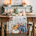 Thanksgiving Fall Cotton Linen Table Runner by Unknown
