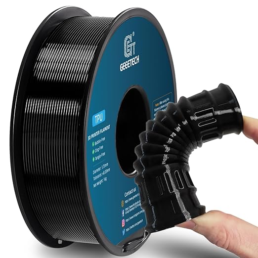 Geeetech TPU Filament 1.75mm, Shore 95A – Flexible 3D Printer Filament by GEEETECH