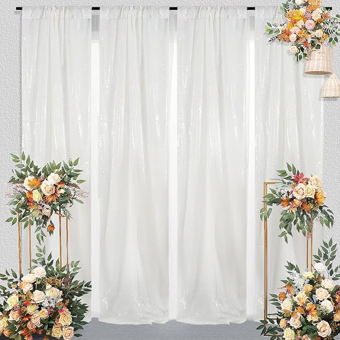 Juya Delight Sequin Backdrop Curtain, Christmas Wedding Decoration - Image 5