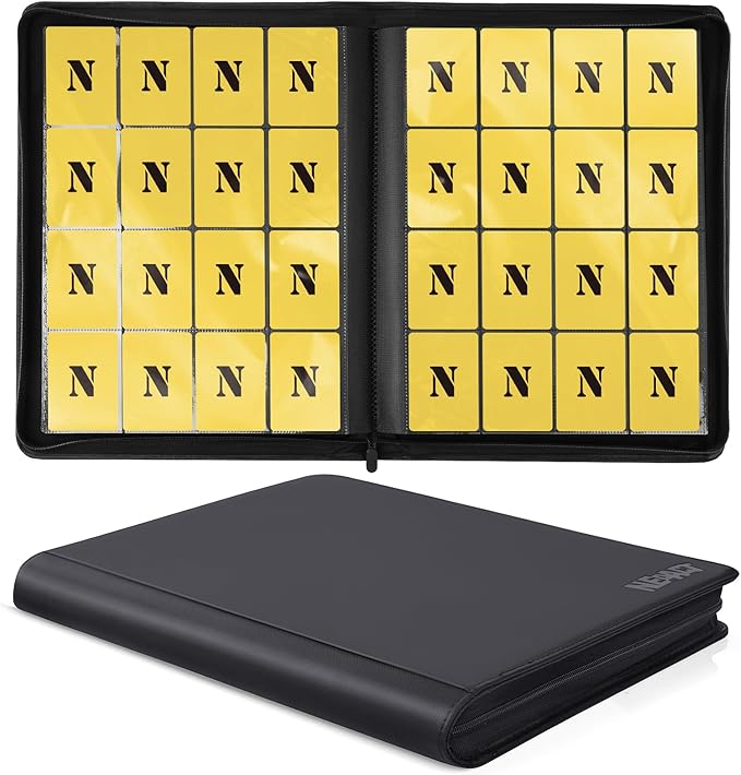 16 Pocket Card Binder, 1280 Pockets Ringless Trading Card Binder, Premium by NEOACT