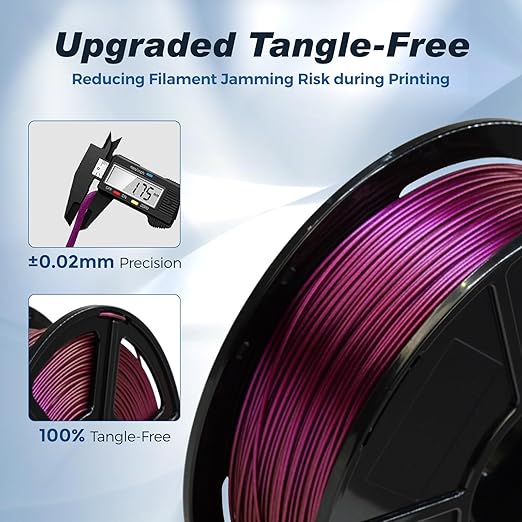 FLASHFORGE Rapid PLA Filament 1.75mm +/- 0.02mm Abyssal Red, Max 500mm/s High - Image 5