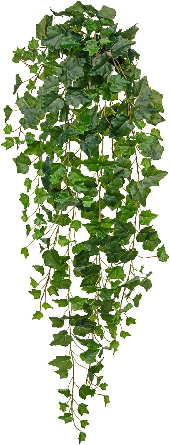 Hollyone Artificial Hanging Plants Wall Potted 47.2" Fake Ivy Vine Faux Ivy by Hollyone