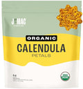 J Mac Botanicals, Organic Calendula Petals edible dried flowers petals by JMACBOTANICALS