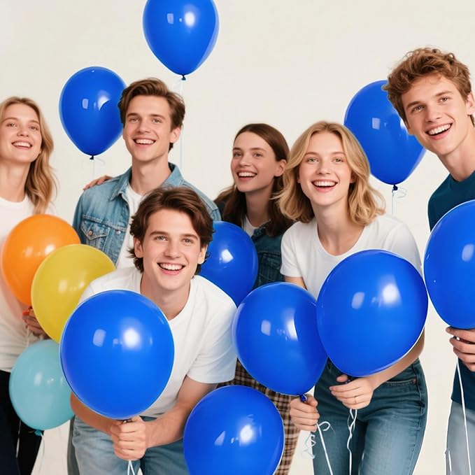 KAWKALSH Dark Blue Balloon 12 Inch - Image 4