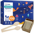CORAL Light Brown 100% Compostable Spoons by CORAL