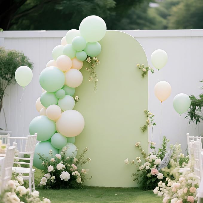 Ledido Wedding Arch Backdrop Cover 6FT Arch Covers Fitted Stretchy Spandex - Image 5