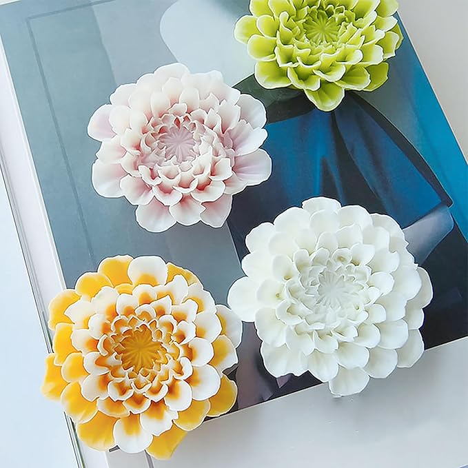 Silicone Dahlia Flower Mold - Image 3