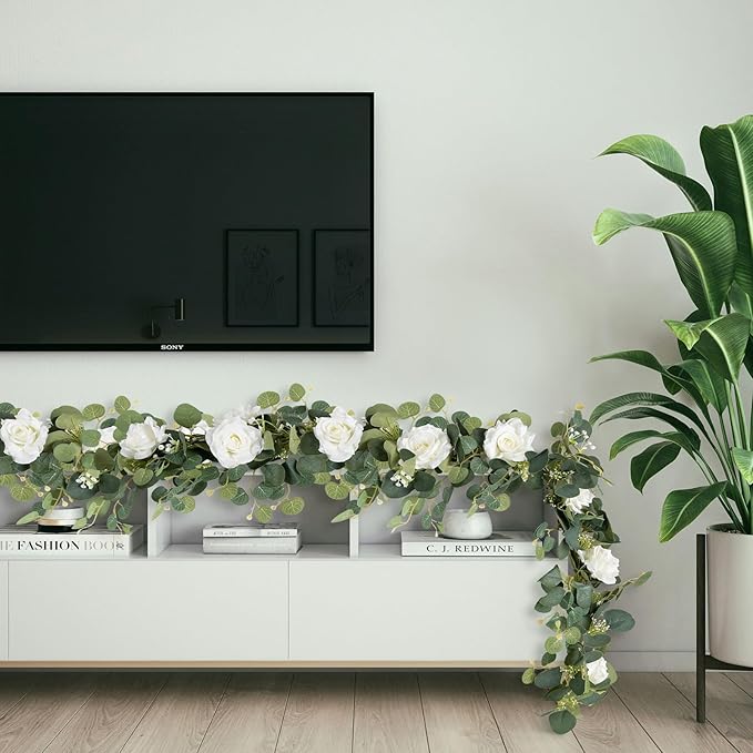 MACTING 6.6FT Fake Flower Garland - Image 9