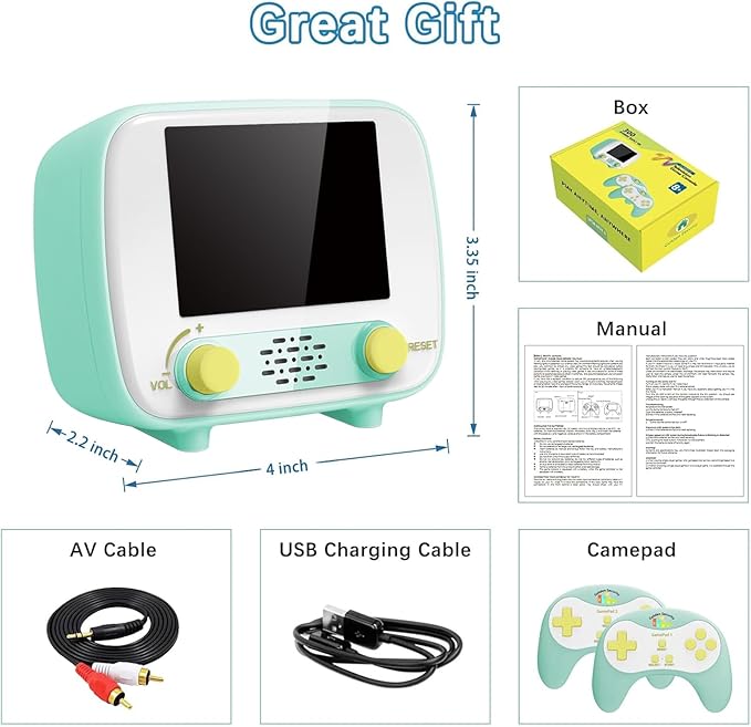 Handheld Game Console, Retro Mini Arcade Machine, 2.8 Inches, Supports - Image 7