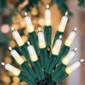Christmas Lights for Tree 20Ft 100 Count Mini Lights Green Wire Christmas Tree by Yiaht