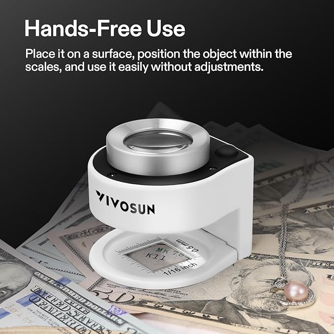 VIVOSUN 30X Rechargeable Loupe, Portable Mini Magnifier, Desktop Magnifying - Image 6