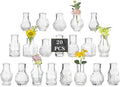 Glasseam Small Bud Vases for Centerpieces: 20PCS Mini Clear Glass Vase Set for by Glasseam
