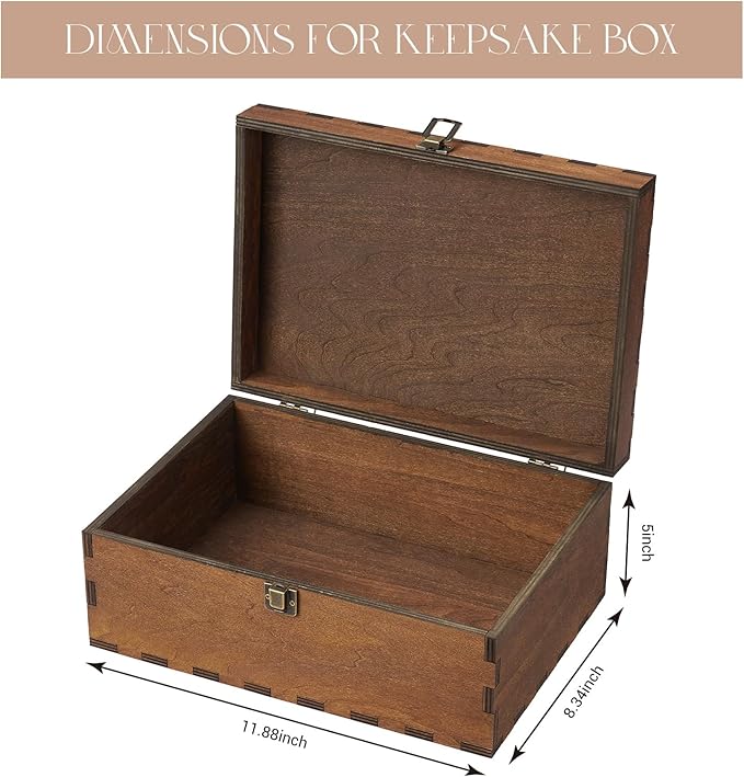 AW BRIDAL Mr and Mrs Wedding Keepsake Box Large - Image 2