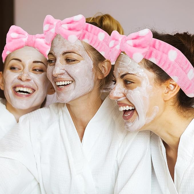 Semato 8 Pcs Pink Spa Headband - Image 4