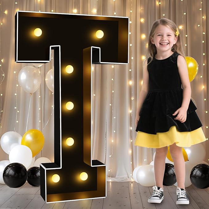 Pooqla 3FT Marquee Light Up Letters, Giant Mosaic Letter by Pooqla