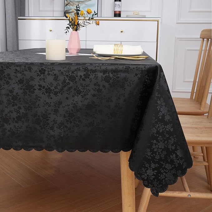Smiry Rectangle Table Cloth, Waterproof Heavy Duty Vinyl Tablecloths, Wipeable - Image 7
