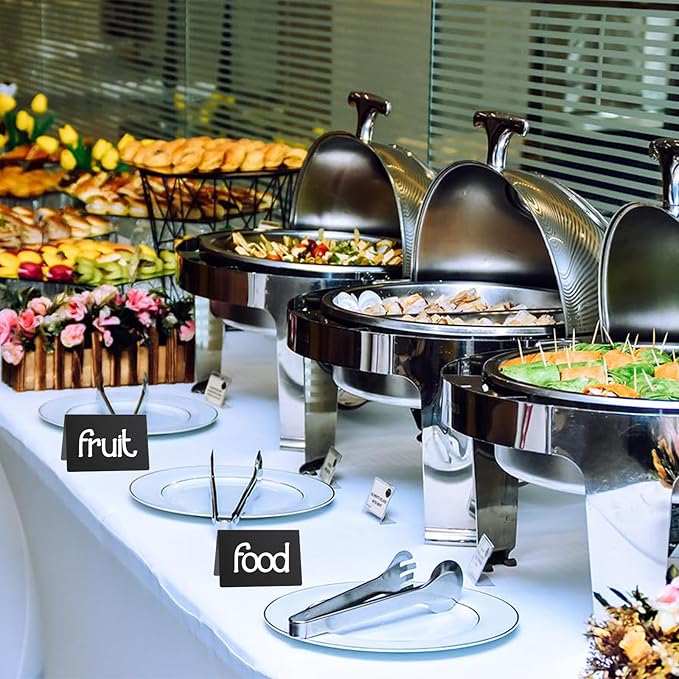 40 Pcs Food Labels for Party Buffet, 3 x 4 Inches Mini Chalkboard Signs - Image 6