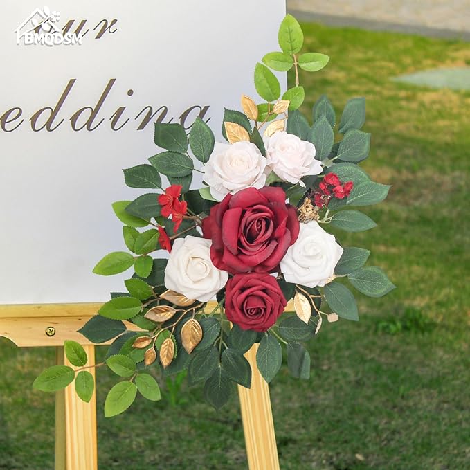 Pack of 2 Artificial Flowers for Backdrop Decoration, Wedding Arch Flowers - Image 4