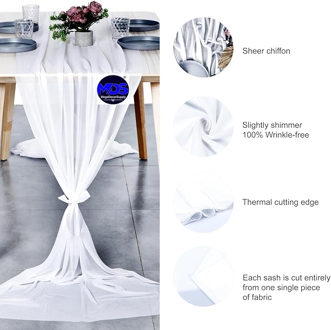 MDS Halloween Chiffon Table Runner - Image 6