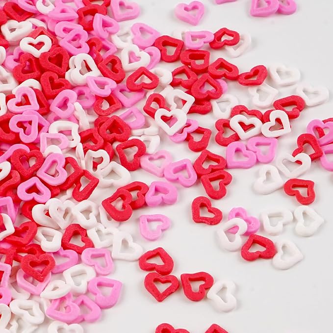 Edible Sweet Heart Sprinkles For Cake Decorating, Love Sugar Mixes 150g/5.29oz - Image 2