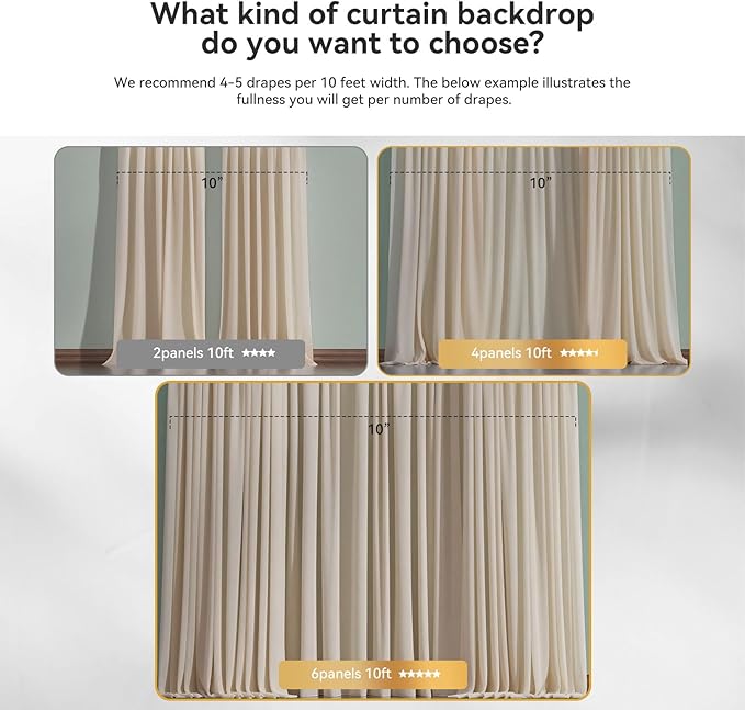 10×10ft Tulle Backdrop Curtains - Image 4