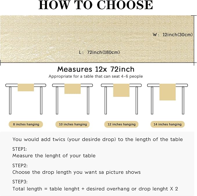 10 Packs 12 x 72 inches Sequin Table Runner, Champagne Glitter Table Runner - Image 5