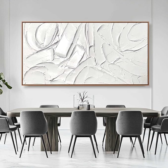 XIANSHOU Abstract Canvas Wall Art Simple Wall Pictures Textured Wall Decor - Image 5