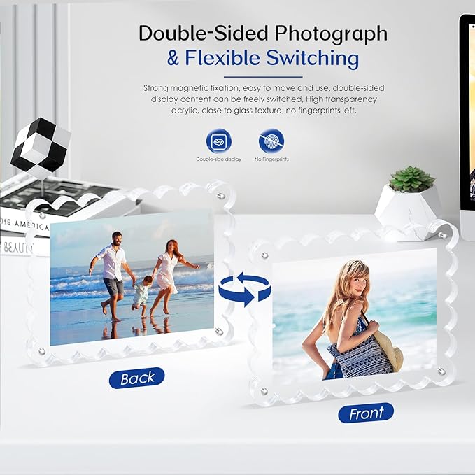 2Pack Acrylic Magnetic Photo Frame 5x7 Inch - Image 7