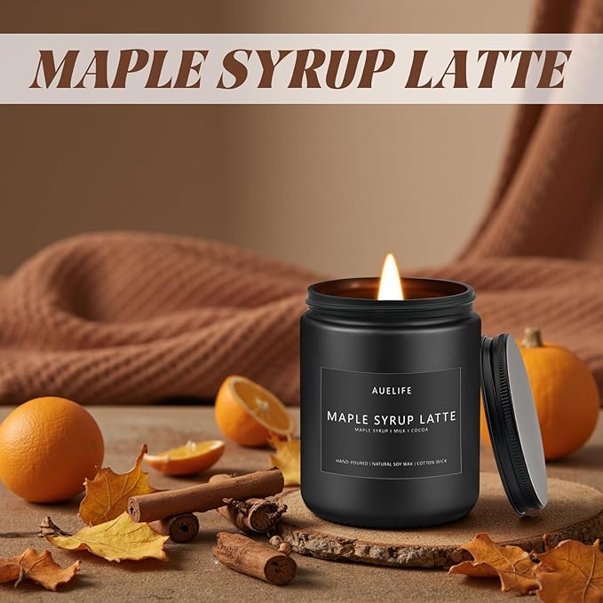 Fall Candle-Maple Syrup Latte Scented Candles - Image 4