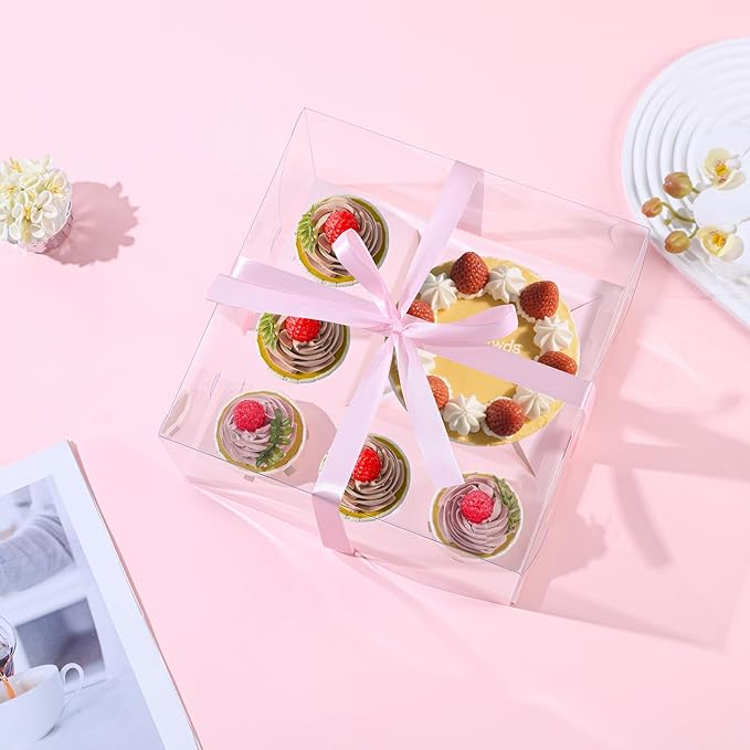 JCD 3 Packs Pink 1+5 Cupcake Containers - Image 4