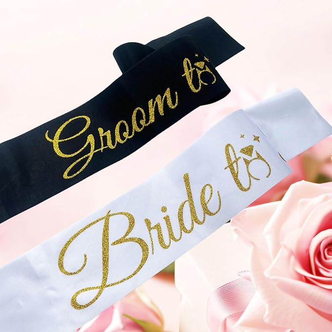Bride Sash Bachelorette Party Bride and Groom to Be Sash - Image 4