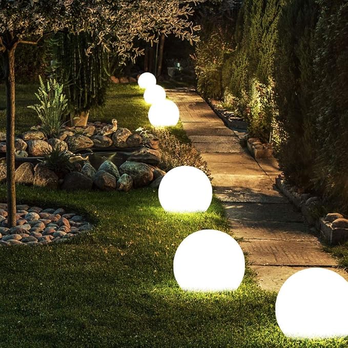 Mr.Go 12-inch Rechargeable LED Ball Light, RGB Color-Changing Globe Orb Lamp - Image 8