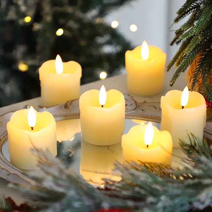 Lezonic Flameless Votive Candles Battery Operated - Image 9
