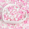 Edible Heart Sprinkles for Cake Decorating, Baking Candy Decorations, Cupcake by Sugarzy