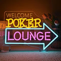 Looklight Welcome Poker Lounge Neon Sign by LooklightNeonSign