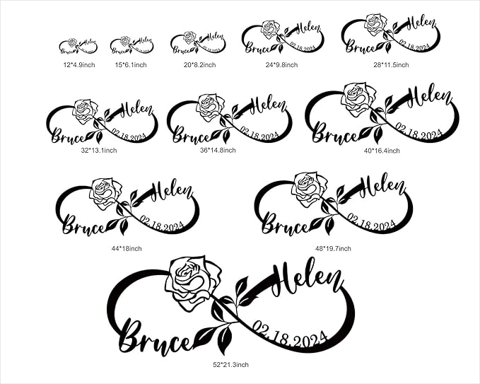 Custom Infinity Sign, Personalized Couples Name Sign, Infinity Metal Name Sign - Image 6