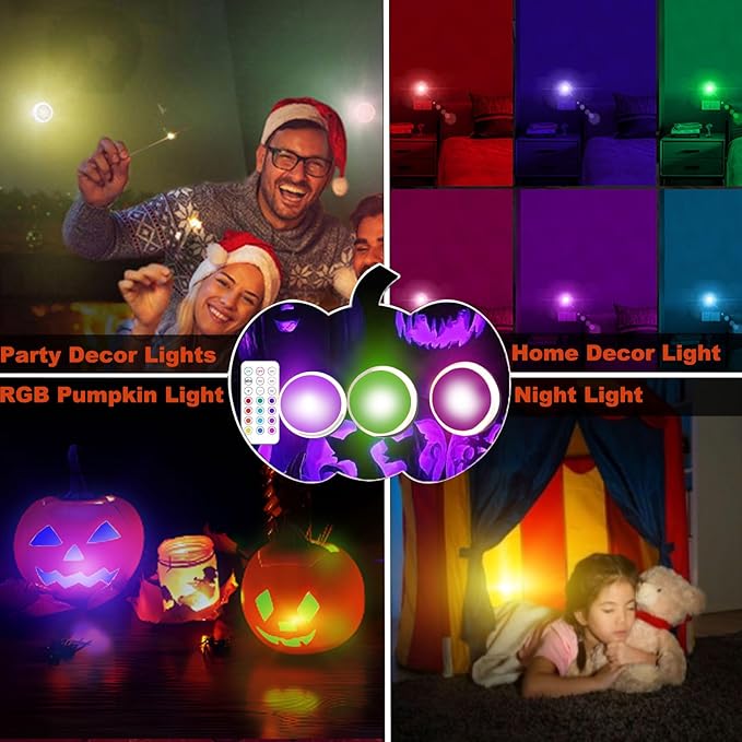 LED Color Changing Pumpkin Lights - Image 7