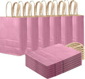 qiqee Purple Gift Bag with Handles Bulk 24Pcs Paper Bags -8.3"x6"x3. 15" Party by Qiqee